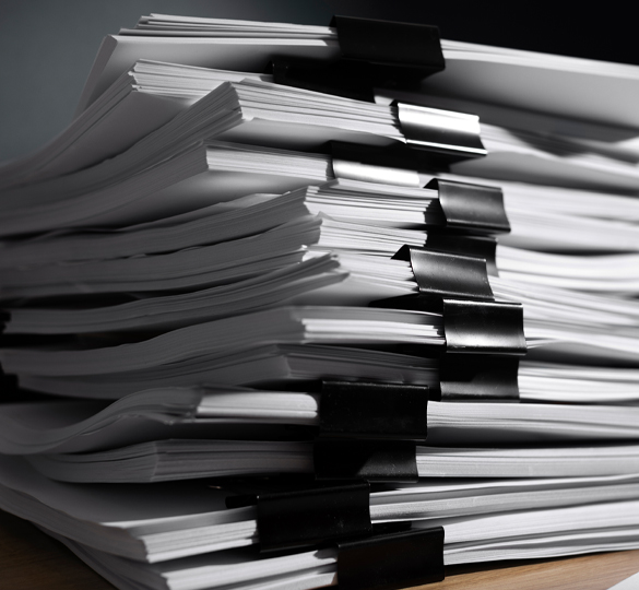 Ordner mit sortierten Belegen – Buchhaltung bei SG Accounting
